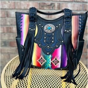Colorful Fringe Shoulder Bag